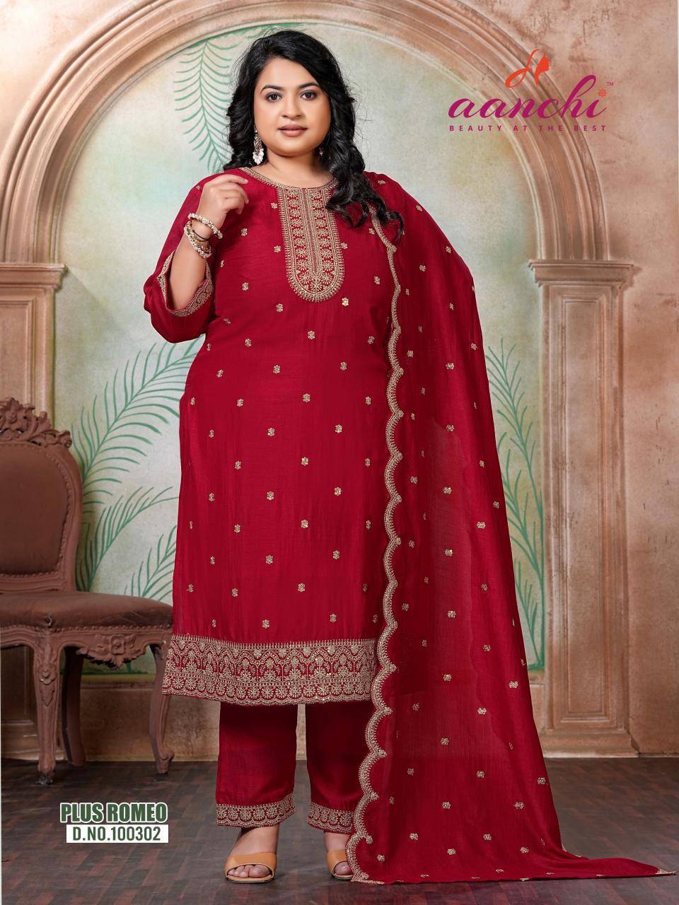Aanchi plus romeo straight wholesale kurti near me
